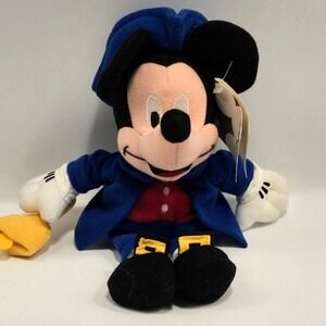 Disney Store Exclusive Mickey Paul Revere Mini Bean Bag 8" NWT